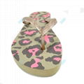 Economic women customized print eva flip flops 4