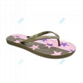 Promotional women's customized print flip flops on sale