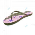 Promotional women's customized print flip flops on sale 3