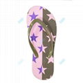 Promotional women's customized print flip flops on sale 4