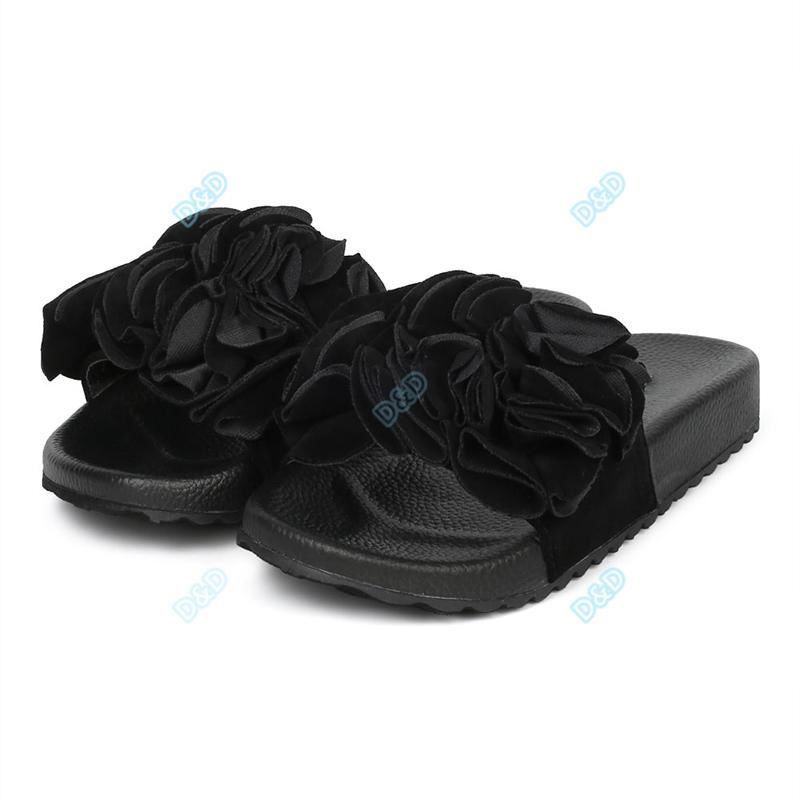 Wholesale women floral slippers sandals 3
