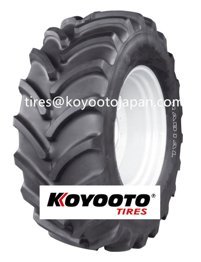 Radial agricultural tractor tyre