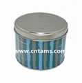 Choc round tin