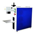 20W Fiber Laser Marking Machine Used For phone case watch metal engraving machin 2