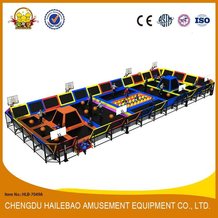 HLB-7052B Children Commercial Gym Equipment Kids Indoor Trampoline Park 5