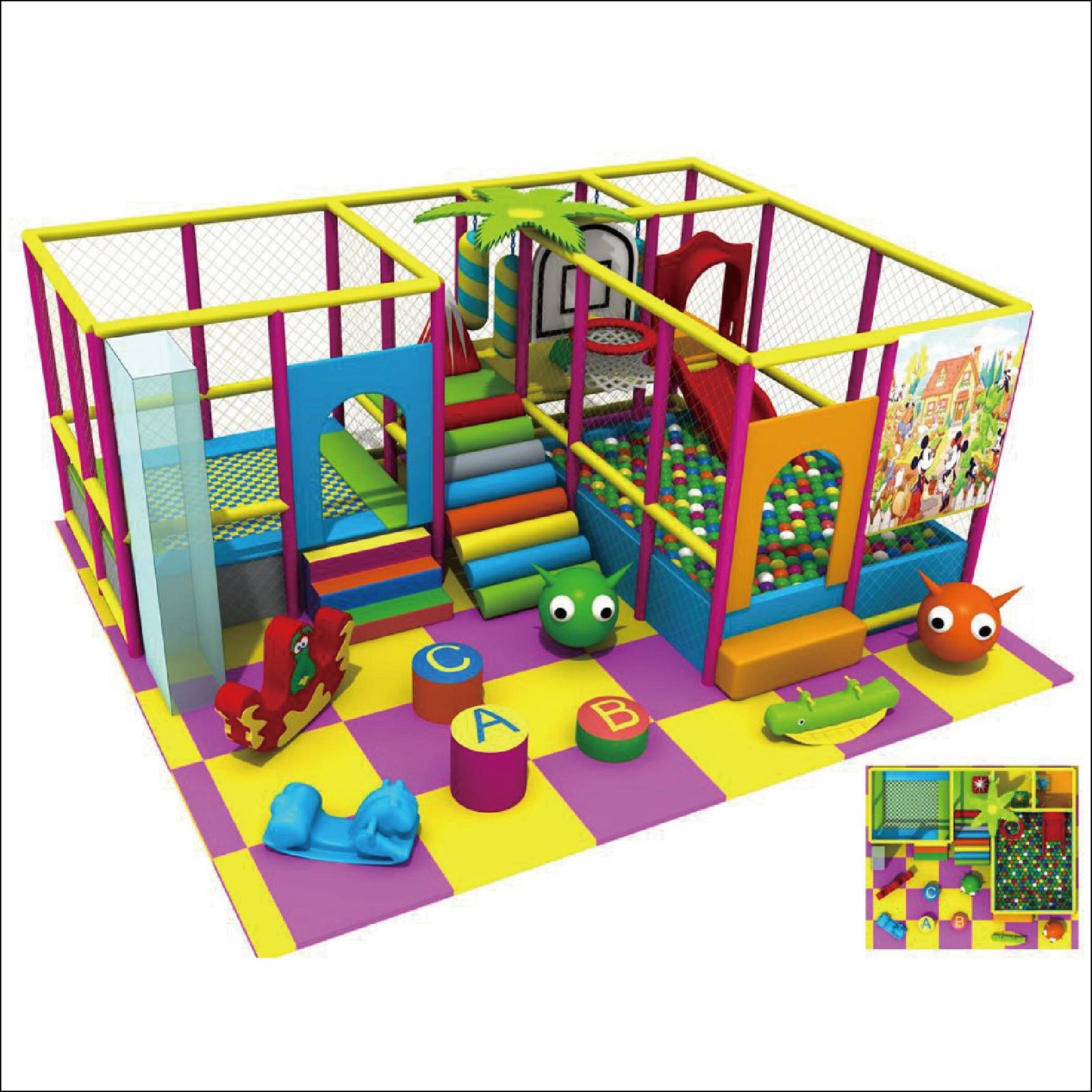 HLB-7011A Preschool Indoor Playground 5
