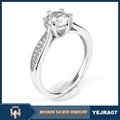 Factory wholesale jewelry women silver ring 925 silver ring with bling diamond 3