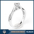 Factory wholesale jewelry women silver ring 925 silver ring with bling diamond 5