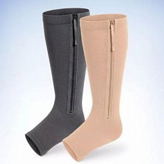 Zipper compressionstockings