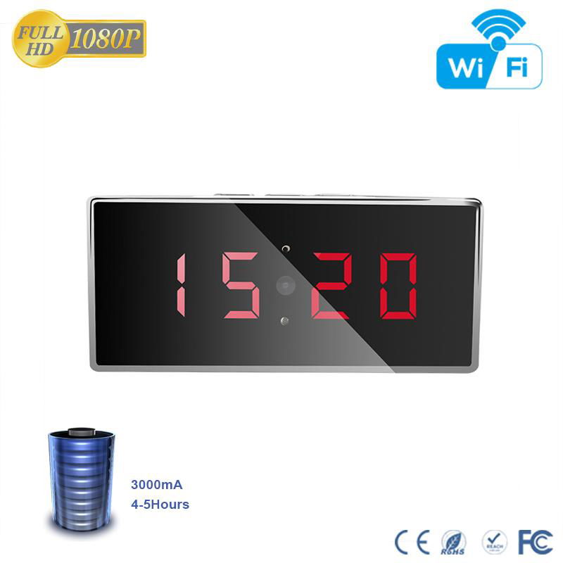 Aihsine Hot Table Clock Wifi camra with night vision 6M 2