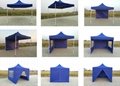 10X10 Blue Customized Cheap Pop up Gazebo Tent with Wall for Trade Show Event  5