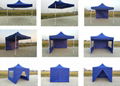 10X10 Blue Customized Cheap Pop up Gazebo Tent with Wall for Trade Show Event 