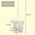 Hand-Woven Cotton Rope Hammock Chair For Toddlers 2