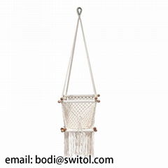 Hand-Woven Cotton Rope Hammock Chair For