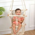 Hand-Woven Cotton Rope Hammock Chair For Toddlers 3