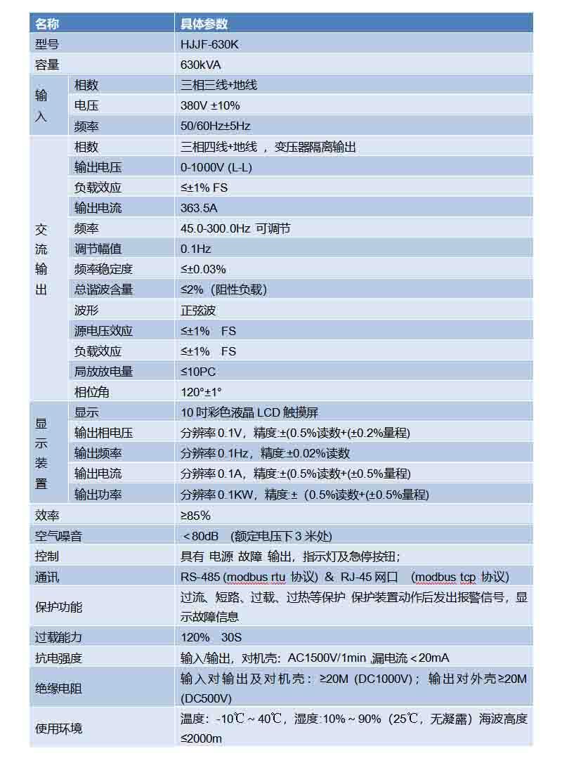 630KVA三相無局放變頻電源 局放量測試電源 5