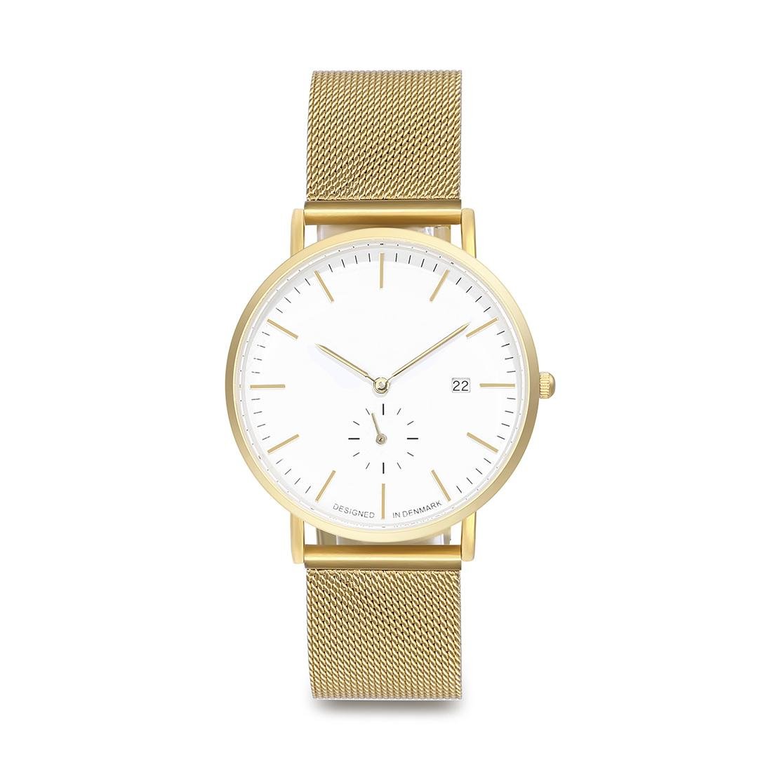 Fashion Alloy Gold Dw Style Gold Mesh Band Watch