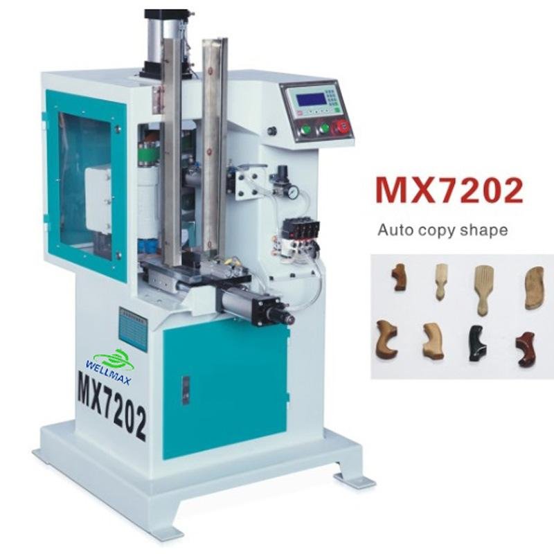 Automatic wood copy shaper machine for small wooden ware processing