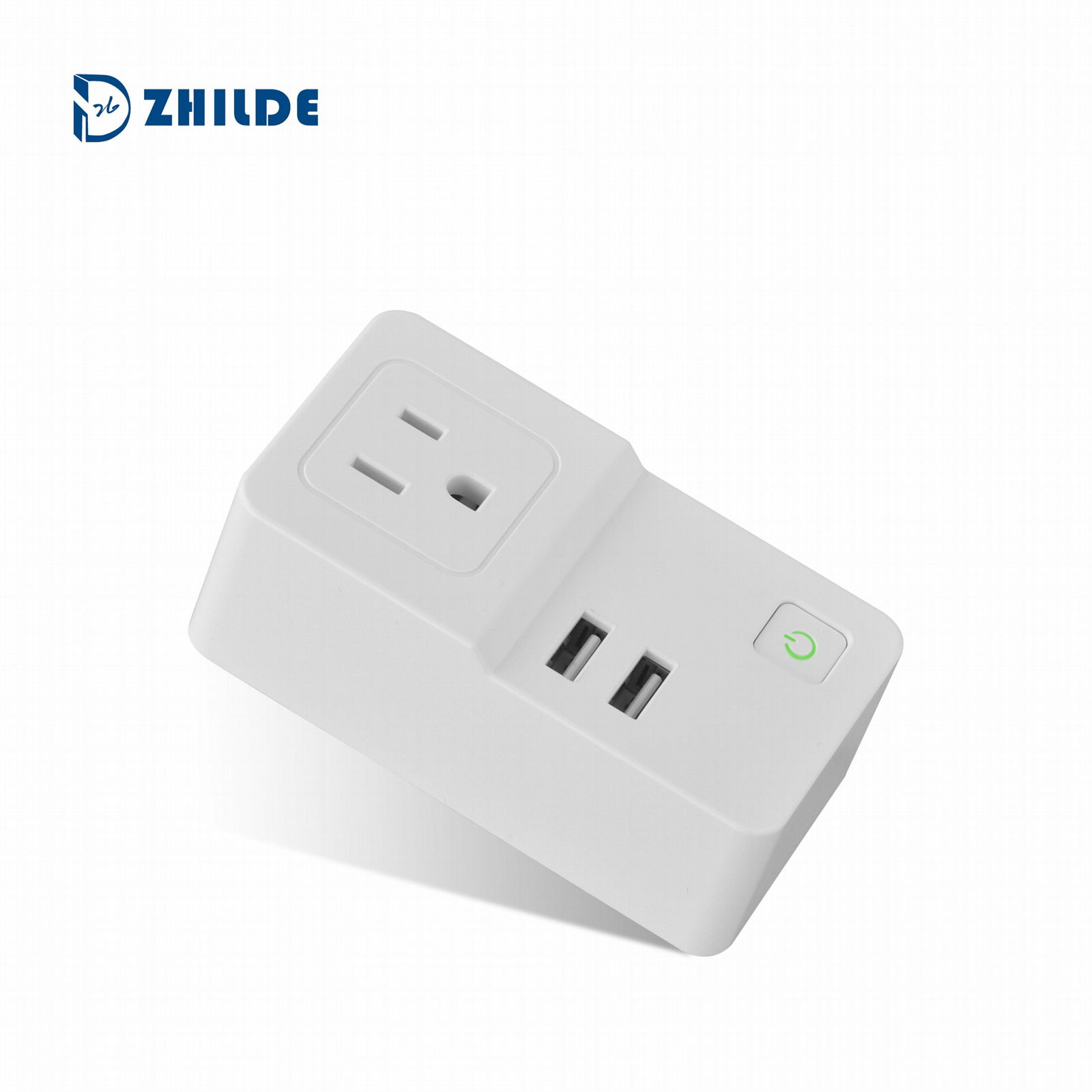 Hot Selling WiFi Power Socket Smart Plug with Dual USB charging Ports 