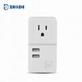 Hot Selling WiFi Power Socket Smart Plug with Dual USB charging Ports  2