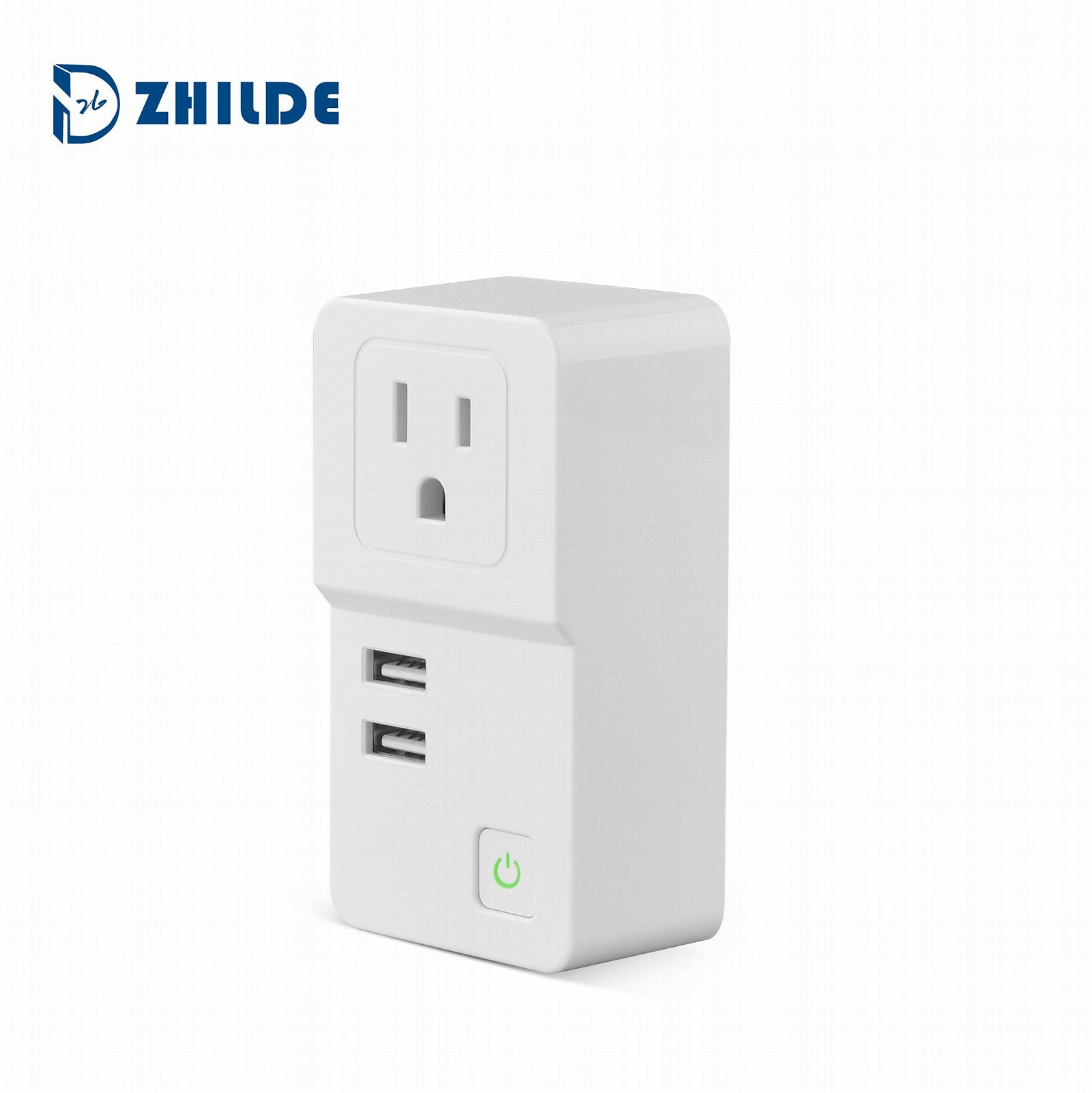 Hot Selling WiFi Power Socket Smart Plug with Dual USB charging Ports  3