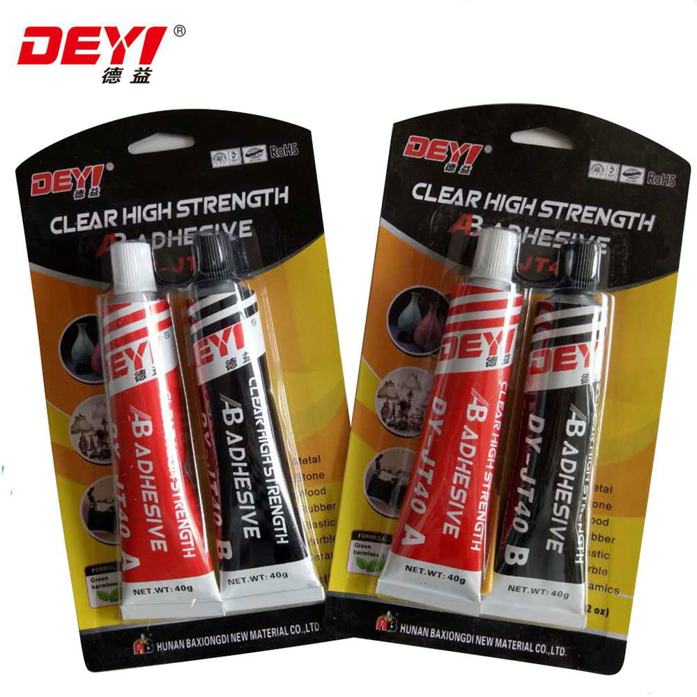 Dy-Jt40 Transparent Modified-Acrylic Ab Adhesive Glue 2