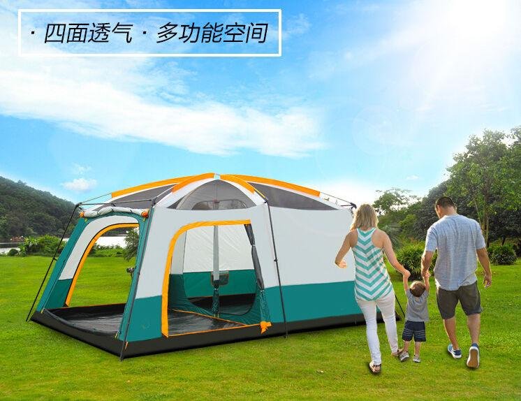 1-10 Person Outdoor Camping Tent Waterproof 4 Season Family House Hiking Tent 