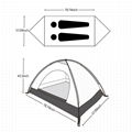 Hiking Travel Outdoor Folding Camping Tent Two Person Carry Bag 5