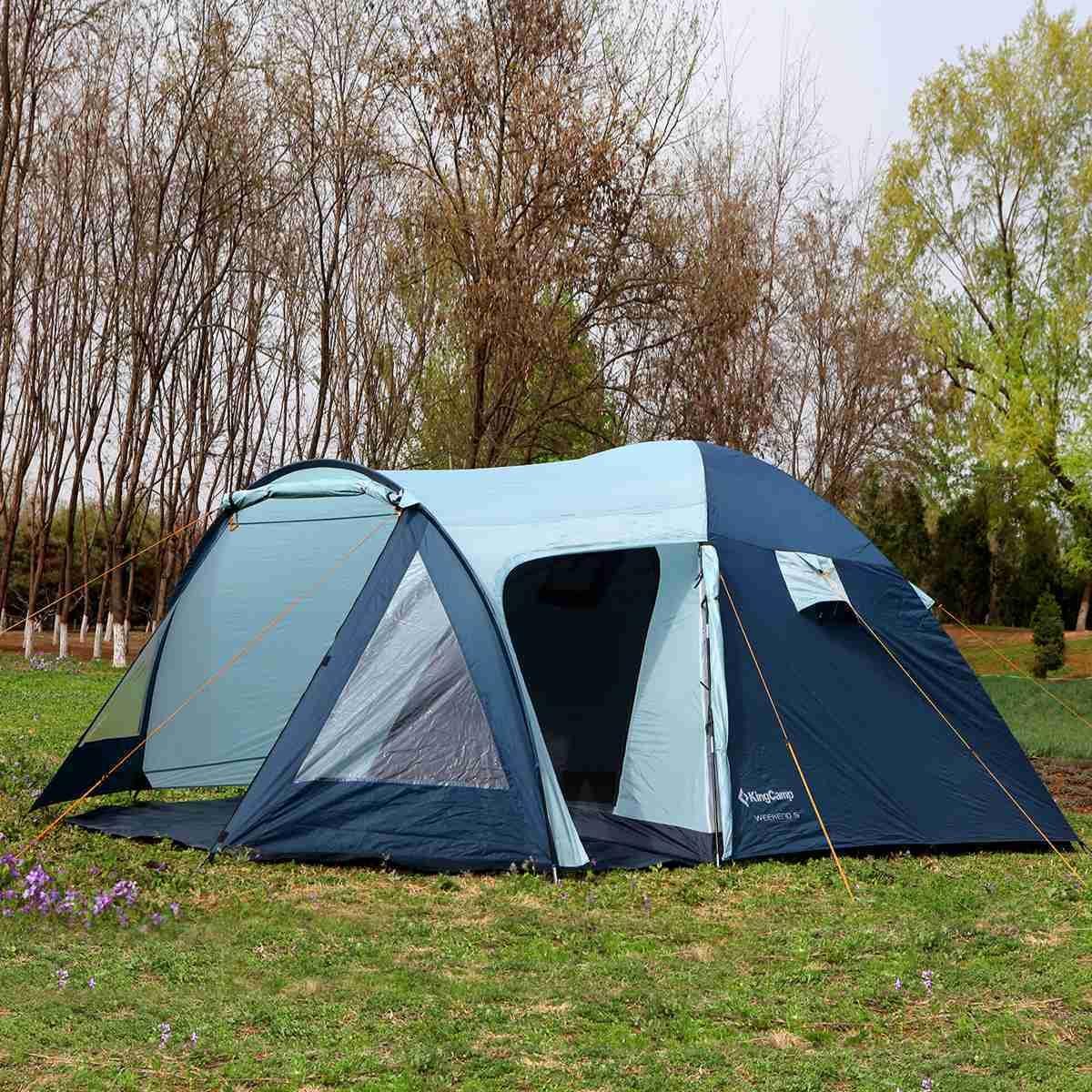 KingCamp Outdoor Tent Family Group Camping 5Person 3 Season Double Layer tents
