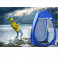 Outdoor Single Pop-up Tent Pod For Fishing Watching Sports Camping Blue Clear 1