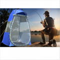 Outdoor Single Pop-up Tent Pod For Fishing Watching Sports Camping Blue Clear 4