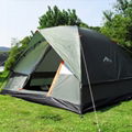 Outdoor Camping Tent Three Person Double Layer Fishing Hunting Picnic Adventure 1