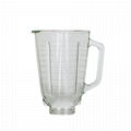 1.25L kitchenware good quality square-mouth glass cup A06 4