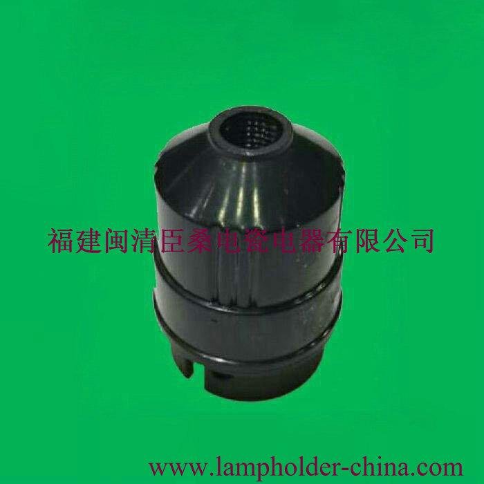 B22 PE black lamp holder cs669 3