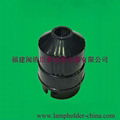 B22 PE black lamp holder cs669