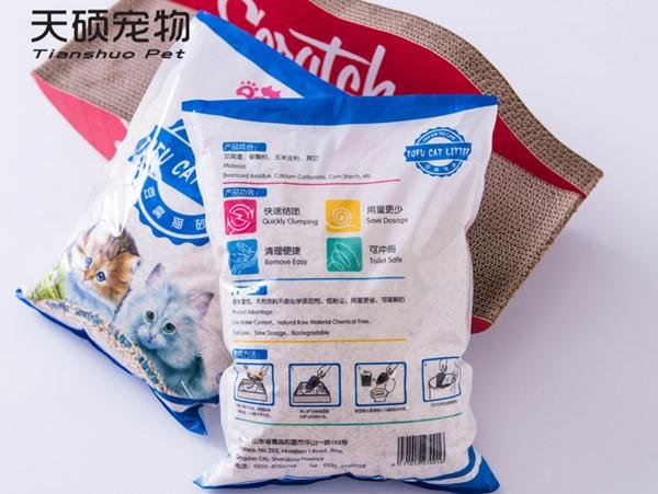 Biodegradable Nature Pure Plant Tofu Cat Litter 5