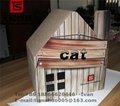 Corrugated Cat Shaped Scratching Post Cardboard Cat Scratch Playhouse 5