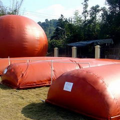 Renewable and foldable red mud home biogas