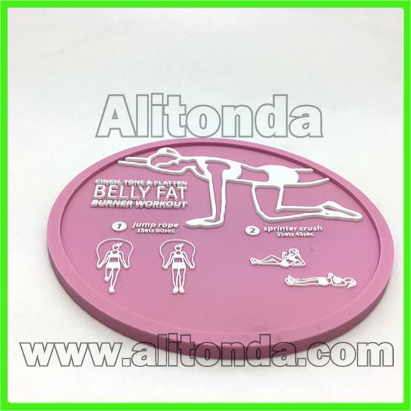 Coaster customized pvc coaster cartoon promotional coaster manufacturer 2