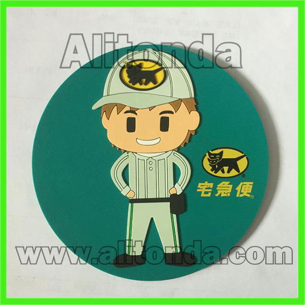 Coaster customized pvc coaster cartoon promotional coaster manufacturer 5