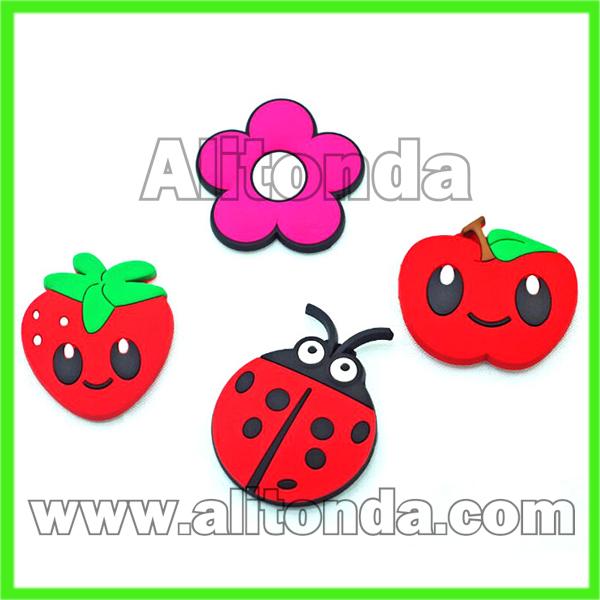 Fridge magnet customized cartoon food smiling face fruit fridge magnet supplier