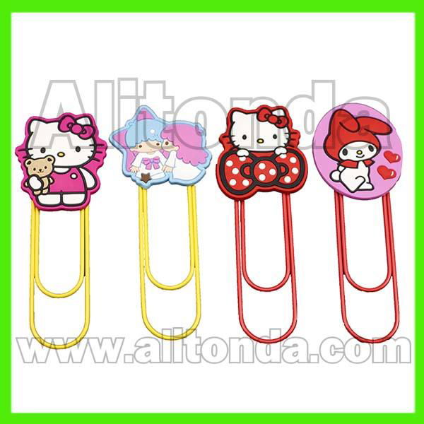 Bookmark with clips custom cartoon cute bookmark for office school promotional