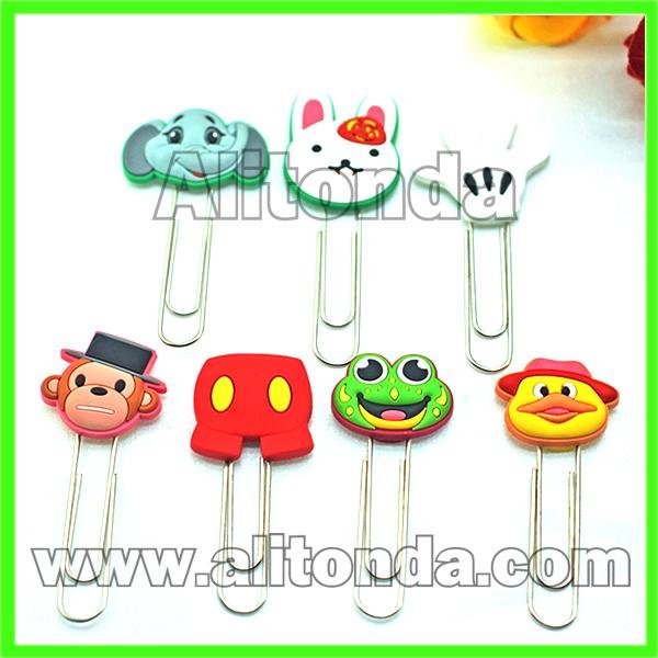 Bookmark with clips custom cartoon cute bookmark for office school promotional 3