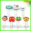 Bookmark with clips custom cartoon cute bookmark for office school promotional 3
