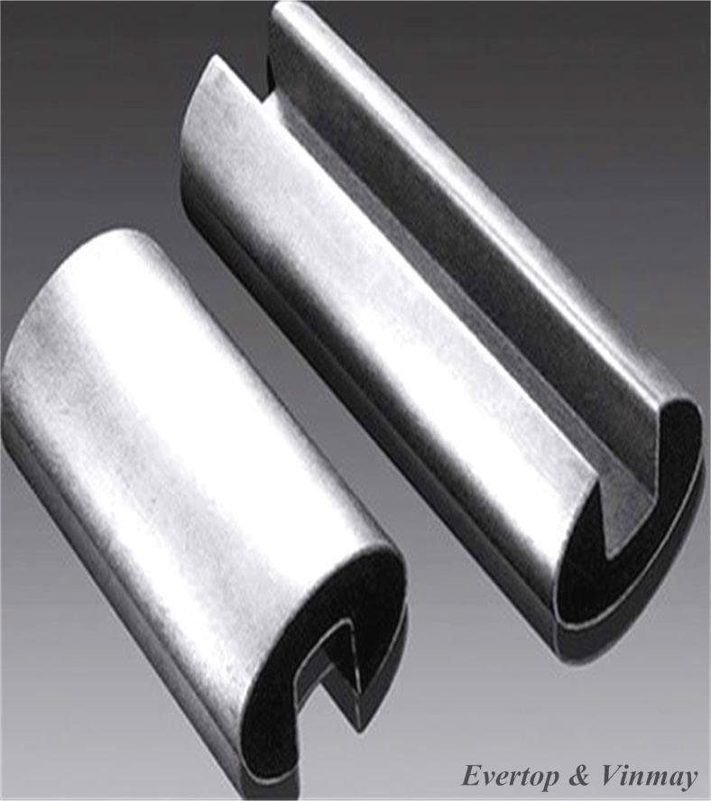 stainless steel slot tube groove pipe made of SS304 and SS316 5