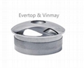 stainless steel end cap and decorative cap end cover 1