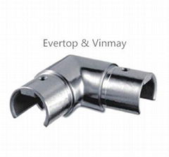 stainless steel tube fittings tube connector for slotted tube