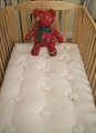 ORGANIC CRIB MATTRESS Eco Wool Filled Baby Bed Futon Natural 