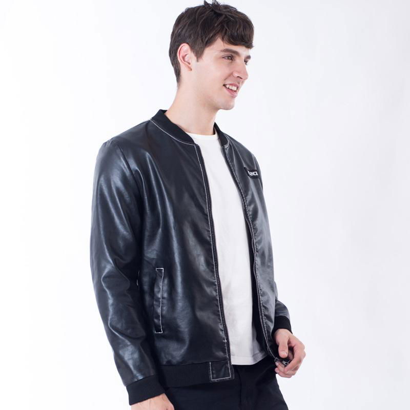 3 Colors Men Leather Jacket