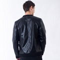 3 Colors Men Leather Jacket 3